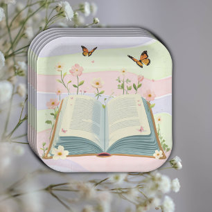 Whimsical Storybook Baby Shower Paper Plates