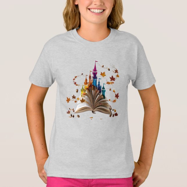 Whimsical Storybook Castle Kids T-Shirt – Enchante (Front)