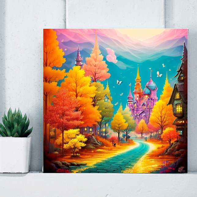Whimsical Street Rhapsody Colorful Graffiti Art Poster ("Street Symphony: Vibrant Graffiti Art Posters for a Whimsical Ambiance" color burst)