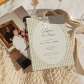 Whimsical Stripe Green Wedding Save the Date Invitation
