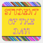 [ Thumbnail: Whimsical "Student of The Day!" Sticker ]