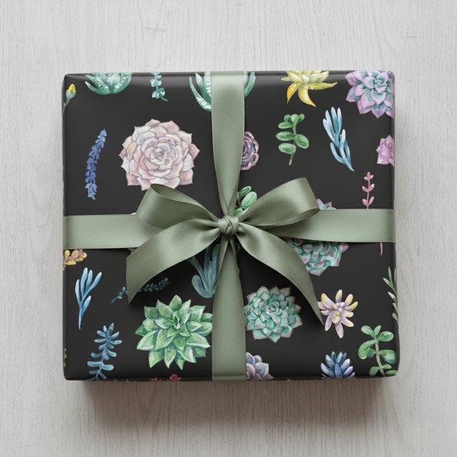 Whimsical Succulent  Wrapping Paper Sheets (Whimsical Succulent Wrapping Paper Sheets)