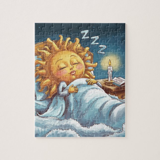  whimsical sunshine in bed  jigsaw puzzle (Vertical)
