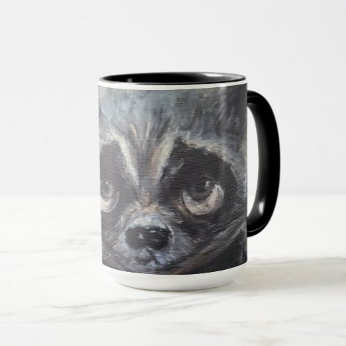 Whimsical Surrealism Raccoon Combo Mug 15 oz Mug