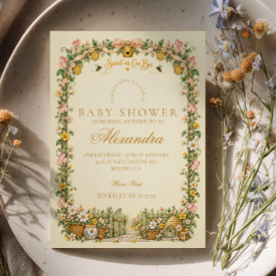 Whimsical Sweet as Can Bee Garden Invitation