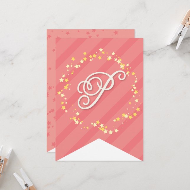 Whimsical Sweet Fairy Princess Girl Birthday Party Card (Front/Back In Situ)