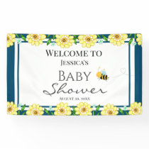Whimsical Sweet Honey Bee Baby Shower Banner
