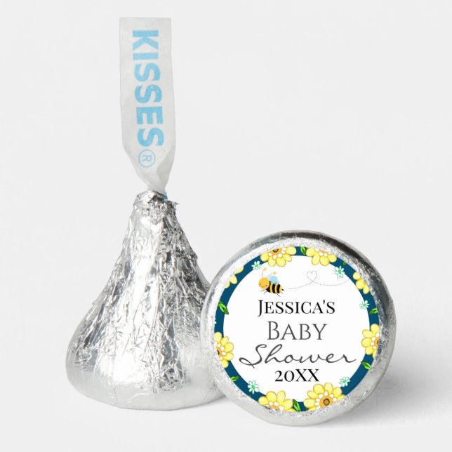 Whimsical Sweet Honey Bee Baby Shower Hershey®'s Kisses® (Front)