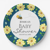 Whimsical Sweet Honey Bee Baby Shower Paper Plate