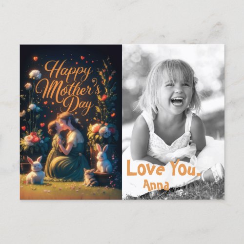  Whimsical Sweet Love Mothers Day Photo AP72 Holiday Postcard