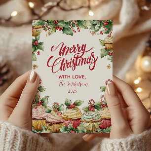 Whimsical Sweet Treats Christmas Holiday Card