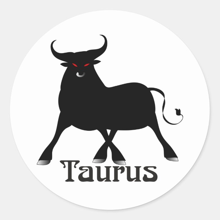 Whimsical Taurus Stickers