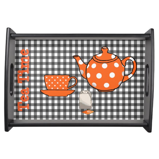 Whimsical Tea Time Serving Tray (Front)
