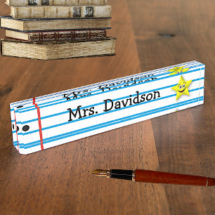 Whimsical Teacher's Custom Desk Nameplate
