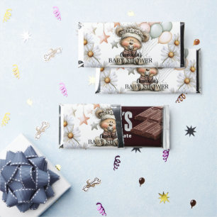 Whimsical Teddy Bear Baby Shower Hershey Bar Favors