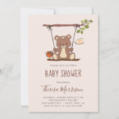 Whimsical Teddy Bear Baby Shower Invitation (Front)