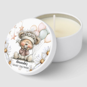 Whimsical Teddy Bear Baby Shower Mini Candle Favors