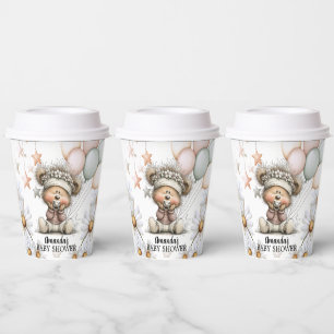 Whimsical Teddy Bear Baby Shower Paper Cups