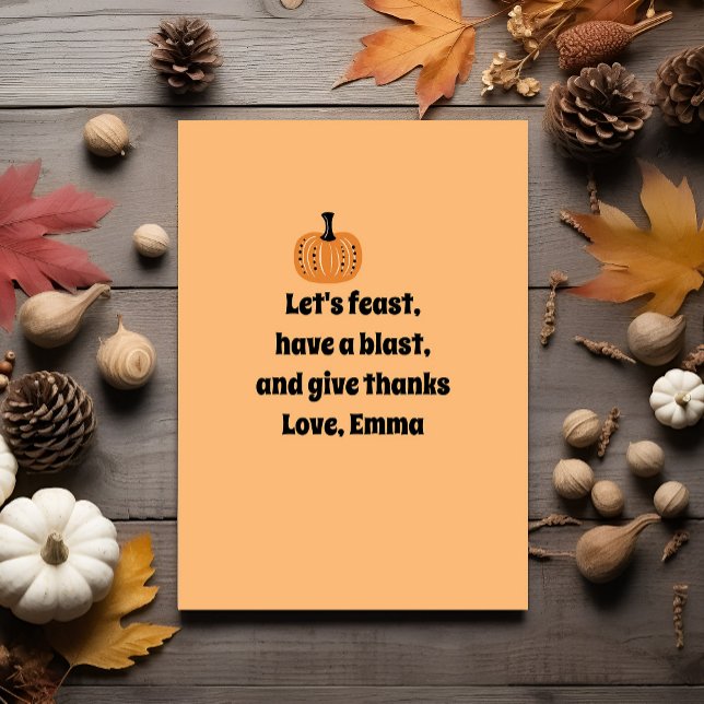 Whimsical Thanksgiving Dinner  Invitation (Creator Uploaded)