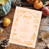 Whimsical Thanksgiving Friendsgiving HolidayCUSTOM