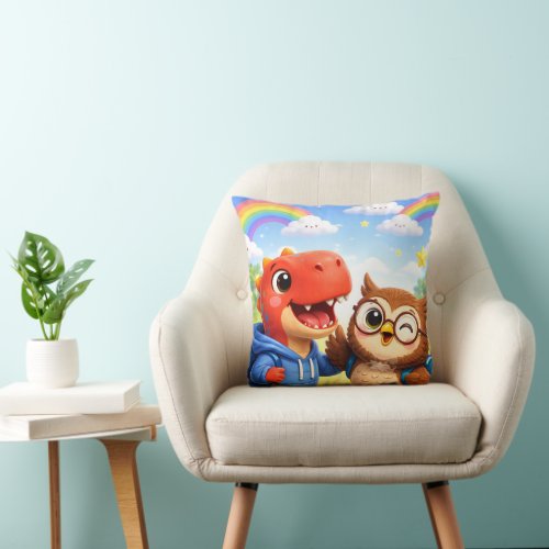 Whimsical throw cushion description