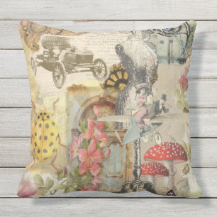 Whimsical throw pillow