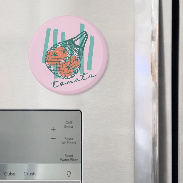 Whimsical Tomatos Italy Farmers Market Magnet (In Situ (Fridge))