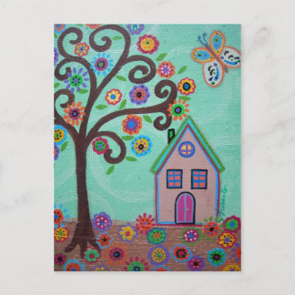 WHIMSICAL TOWN POSTCARD