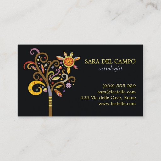 Customizable Whimsical Tree Business Cards