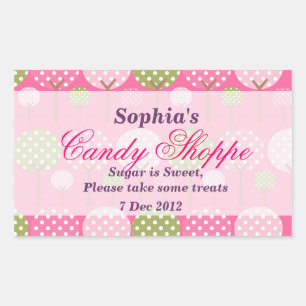 Whimsical Tree Candy Shoppe Sticker