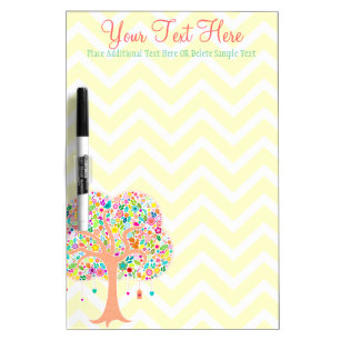 Whimsical Tree - Custom Dry Erase Message Board