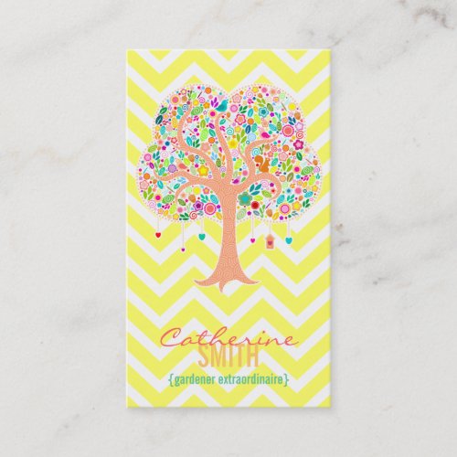 Whimsical Tree - Custom (Vertical) Business Cards