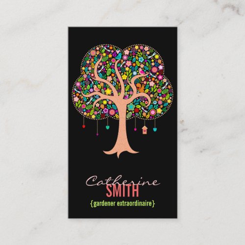 Whimsical Tree - Custom (Vertical) Business Cards