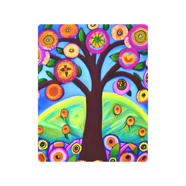 Whimsical Tree Folk Art (Front)