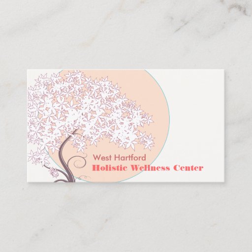 Customizable Whimsical Tree of Life Natural and Health Business Cards