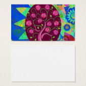 Whimsical Tree of Life Roses Colorful Abstract (Front & Back)