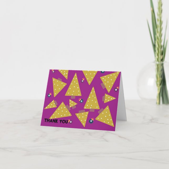 Whimsical Tree Thank You Card (Front)