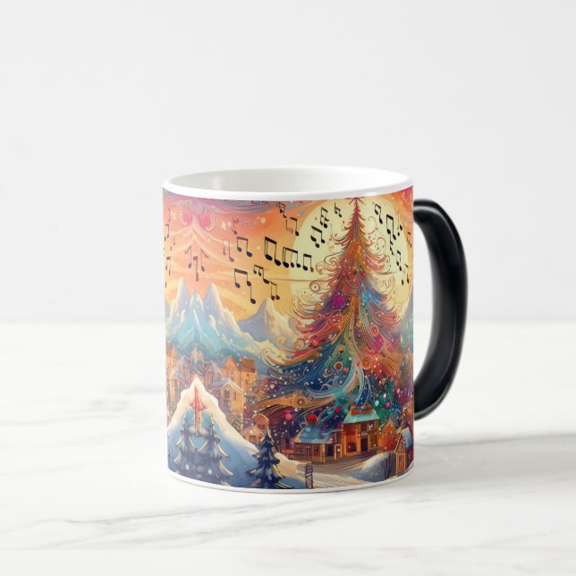 Whimsical Tree & Village Melody Color Morph Mug (Front Right)