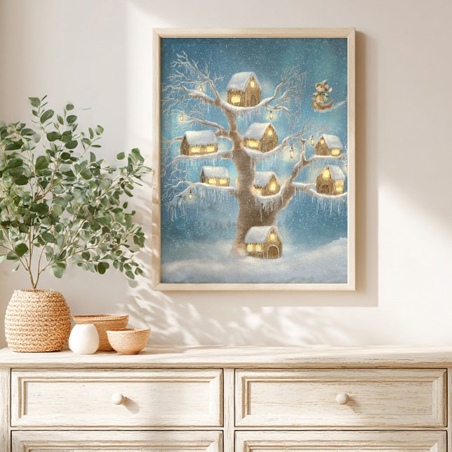  Whimsical Treehouse Storybook kids Poster (Creator Uploaded)