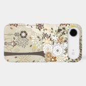 Whimsical trees and flowers iphone 4 case (Back (Horizontal))
