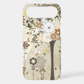 Whimsical trees and flowers iphone 4 case (Back)