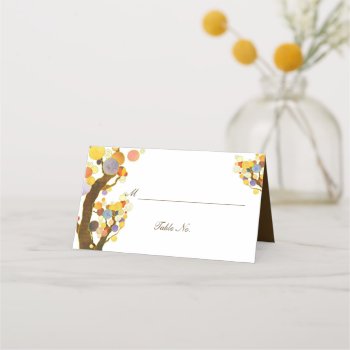 Whimsical Trees Casual Country Wedding Place Card by BridalHeaven at Zazzle