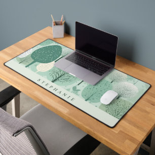 Whimsical Trees Desk Mat