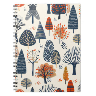 Whimsical Trees Pattern Notebook