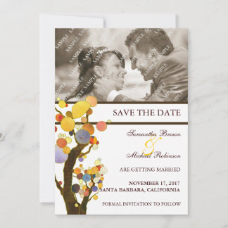 Whimsical Trees: Photo Wedding Save the Date