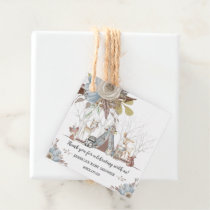 Whimsical Tribal Woodland Animals Baby Shower Boy Favor Tags