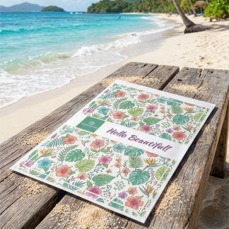 Whimsical Tropical Floral Shipping Mailer Envelope