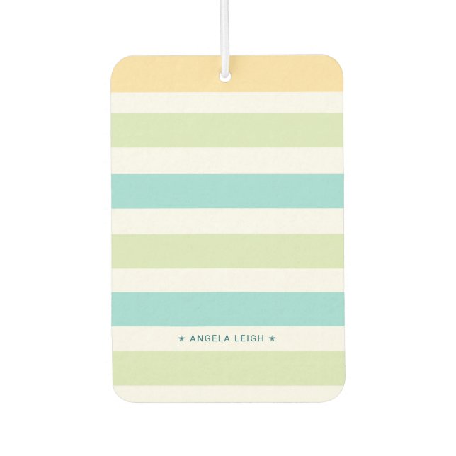 Whimsical Tropics Cabana Stripes Air Freshener (Front)