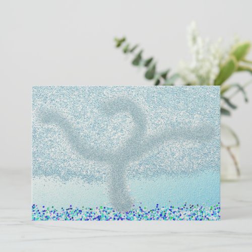 Whimsical Tu BShvat tree Holiday Card