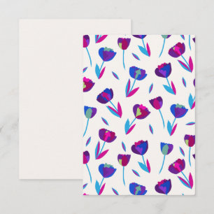 Whimsical Tulips Blank Greeting Cards